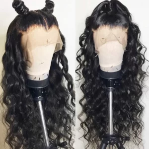 Loose Wave Pre-Made Hairline 360 Lace Frontal Ponytail Wig