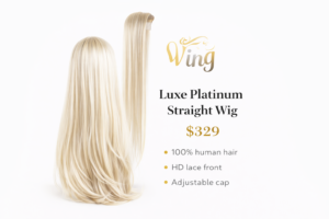 Luxe Platinum Straight Wig